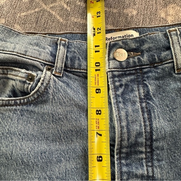 Reformation Serena High Rise Skinny Crop Jeans 25 Augusta Wash - Picture 6 of 9